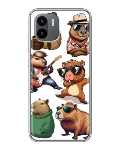 Чохол для Xiaomi Redmi A2 з картинкою «Круті капібари музиканти» Чохол для Xiaomi Redmi A2 з картинкою «Круті капібари музиканти»
