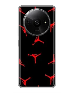 Чохол для Xiaomi Redmi A3 з картинкою «Jordan Red Pattern»