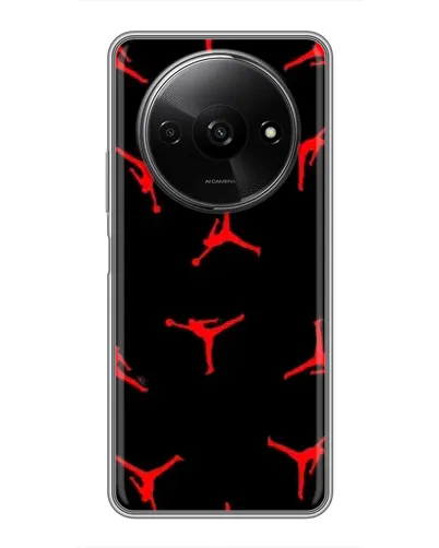 Чехол для Xiaomi Redmi A3 с картинкой «Jordan Red Pattern»