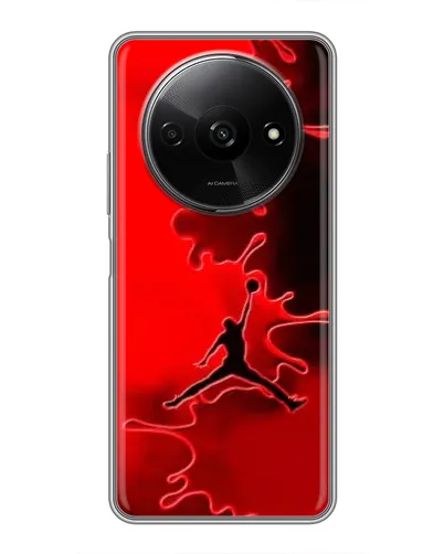 Чехол для Xiaomi Redmi A3 с картинкой «Jordan Red Smoke»