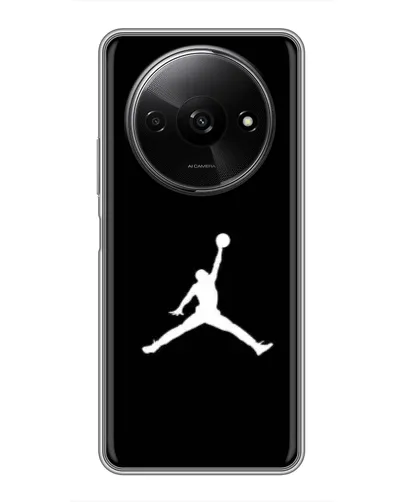 Чехол для Xiaomi Redmi A3 с картинкой «Jordan Silhouette»