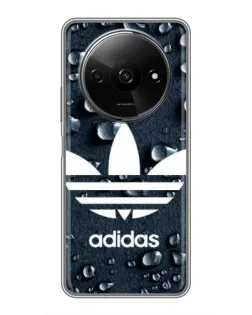 Чехол для Xiaomi Redmi A3 с картинкой «Adidas Trefoil Blue»
