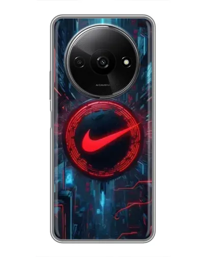 Чехол для Xiaomi Redmi A3 с картинкой «Техногенный стиль Nike» Чехол для Xiaomi Redmi A3 с картинкой «Техногенный стиль Nike»