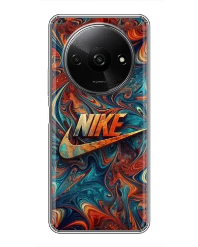 Чехол для Xiaomi Redmi A3 с картинкой «Nike в абстракции» Чехол для Xiaomi Redmi A3 с картинкой «Nike в абстракции»