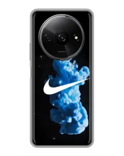 Чехол для Xiaomi Redmi A3 с картинкой «Nike и синий дым»