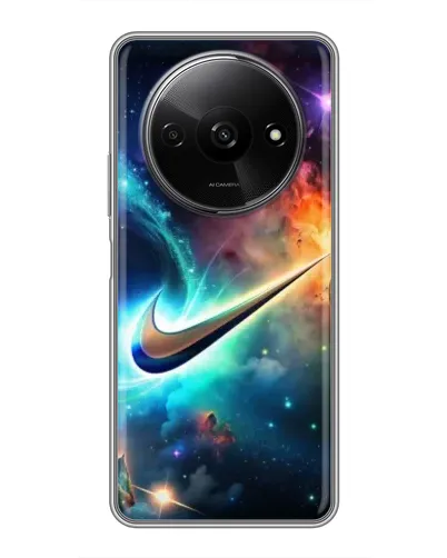 Чехол для Xiaomi Redmi A3 с картинкой «Космический Nike Swoosh» Чехол для Xiaomi Redmi A3 с картинкой «Космический Nike Swoosh»