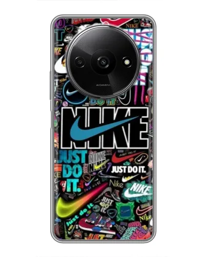 Чехол для Xiaomi Redmi A3 с картинкой «Яркий коллаж Nike» Чехол для Xiaomi Redmi A3 с картинкой «Яркий коллаж Nike»