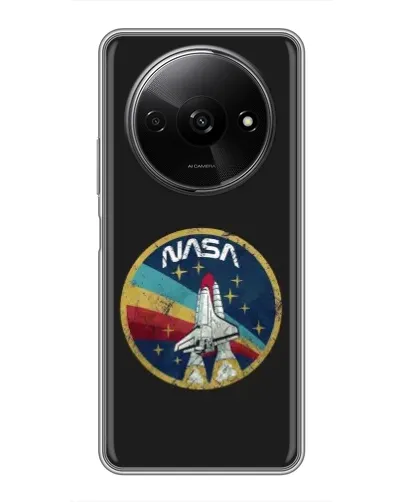 Чехол для Xiaomi Redmi A3 с картинкой «NASA — эмблема миссии» Чехол для Xiaomi Redmi A3 с картинкой «NASA — эмблема миссии»