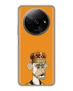 Чехол для Xiaomi Redmi A3 с картинкой «Золотая обезьяна Bored Ape»