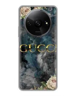 Чехол для Xiaomi Redmi A3 с картинкой «Абстрактные цветы Gucci» Чехол для Xiaomi Redmi A3 с картинкой «Абстрактные цветы Gucci»