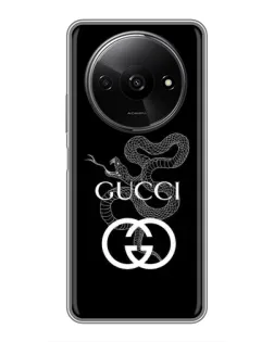 Чехол для Xiaomi Redmi A3 с картинкой «Gucci — серебряная змея» Чехол для Xiaomi Redmi A3 с картинкой «Gucci — серебряная змея»