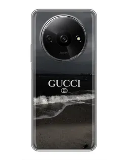 Чехол для Xiaomi Redmi A3 с картинкой «Gucci — морской прибой» Чехол для Xiaomi Redmi A3 с картинкой «Gucci — морской прибой»