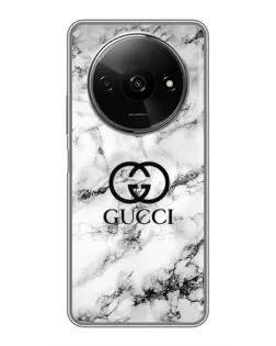 Чехол для Xiaomi Redmi A3 с картинкой «Gucci — мраморный шик» Чехол для Xiaomi Redmi A3 с картинкой «Gucci — мраморный шик»