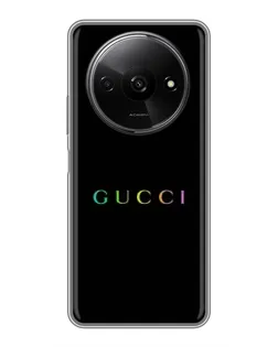 Чехол для Xiaomi Redmi A3 с картинкой «Gucci — неоновый минимализм» Чехол для Xiaomi Redmi A3 с картинкой «Gucci — неоновый минимализм»