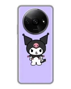Чехол для Xiaomi Redmi A3 с картинкой «Kuromi — нежный фиолетовый»