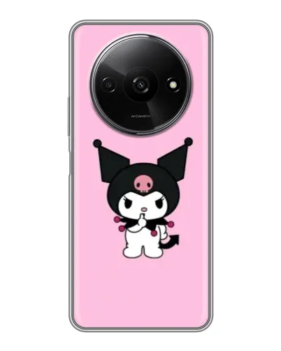 Чехол для Xiaomi Redmi A3 с картинкой «Kuromi — розовая нежность»