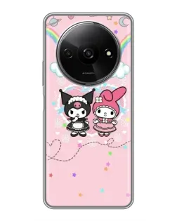 Чехол для Xiaomi Redmi A3 с картинкой «My Melody и Kuromi»