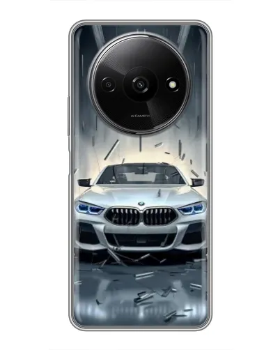 Чехол для Xiaomi Redmi A3 с картинкой «BMW в свете фар»