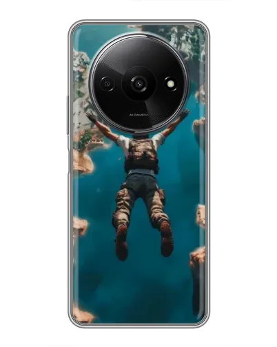 Чехол для Xiaomi Redmi A3 с картинкой «PUBG — свободное падение»