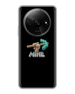 Чехол для Xiaomi Redmi A3 с картинкой «Алмазная кирка»