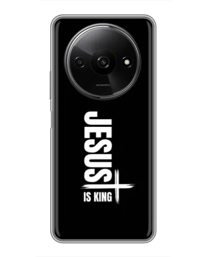 Чехол для Xiaomi Redmi A3 с картинкой «Вертикаль веры Jesus»
