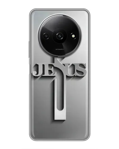 Чехол для Xiaomi Redmi A3 с картинкой «Металлический крест Jesus» Чехол для Xiaomi Redmi A3 с картинкой «Металлический крест Jesus»