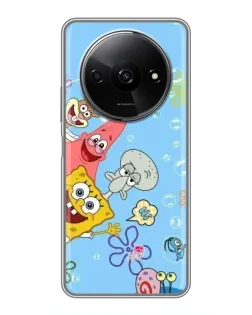 Чехол для Xiaomi Redmi A3 с картинкой «Веселые пузырьки»
