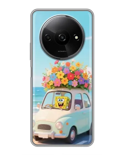 Чехол для Xiaomi Redmi A3 с картинкой «Автомобильное путешествие»