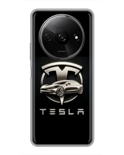 Чехол для Xiaomi Redmi A3 с картинкой «Tesla — серебристое авто» Чехол для Xiaomi Redmi A3 с картинкой «Tesla — серебристое авто»