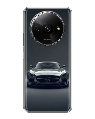 Чехол для Xiaomi Redmi A3 с картинкой «Mercedes на черном»