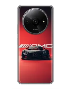 Чехол для Xiaomi Redmi A3 с картинкой «Mercedes AMG — красная линия»