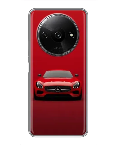Чехол для Xiaomi Redmi A3 с картинкой «Красный Mercedes AMG»