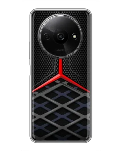 Чехол для Xiaomi Redmi A3 с картинкой «Mercedes Carbon Grid»