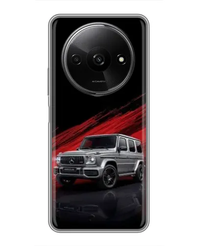 Чехол для Xiaomi Redmi A3 с картинкой «Mercedes G-Class красный»