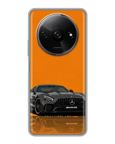 Чехол для Xiaomi Redmi A3 с картинкой «Оранжевый Mercedes AMG»