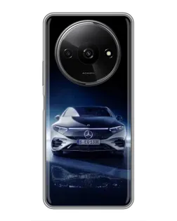 Чехол для Xiaomi Redmi A3 с картинкой «Ночной Mercedes EQ»