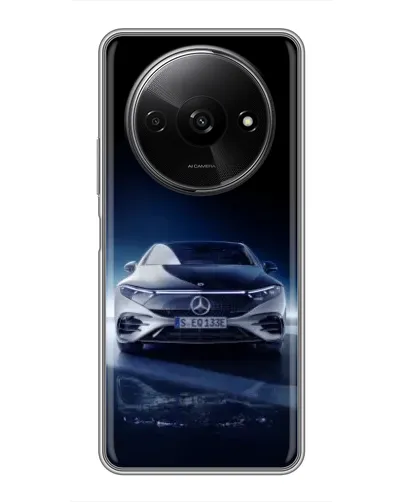 Чехол для Xiaomi Redmi A3 с картинкой «Ночной Mercedes EQ»