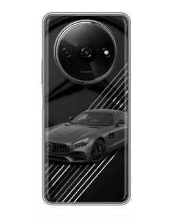 Чехол для Xiaomi Redmi A3 с картинкой «Mercedes AMG — графика»