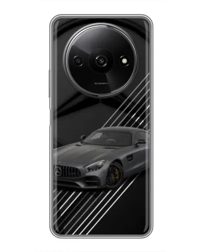 Чехол для Xiaomi Redmi A3 с картинкой «Mercedes AMG — графика»