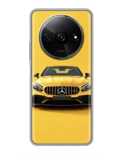 Чехол для Xiaomi Redmi A3 с картинкой «Желтый Mercedes GT»
