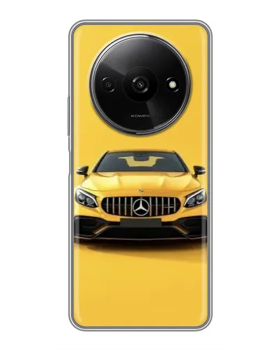 Чехол для Xiaomi Redmi A3 с картинкой «Желтый Mercedes GT»