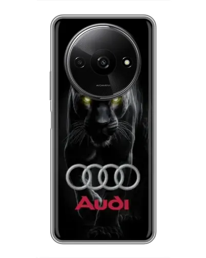 Чехол для Xiaomi Redmi A3 с картинкой «Пантера и Audi»