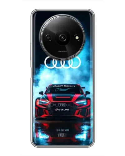 Чехол для Xiaomi Redmi A3 с картинкой «Audi Sport — неон»