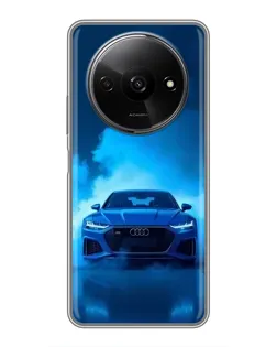 Чехол для Xiaomi Redmi A3 с картинкой «Audi — голубая энергия» Чехол для Xiaomi Redmi A3 с картинкой «Audi — голубая энергия»