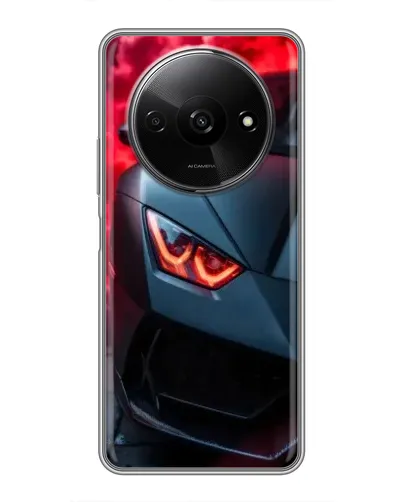 Чехол для Xiaomi Redmi A3 с картинкой «Lamborghini красное сияние»