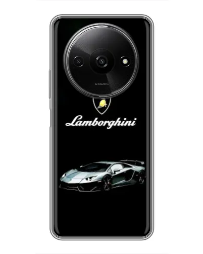Чехол для Xiaomi Redmi A3 с картинкой «Логотип Lamborghini классика»