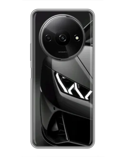 Чехол для Xiaomi Redmi A3 с картинкой «Lamborghini фары детализация»