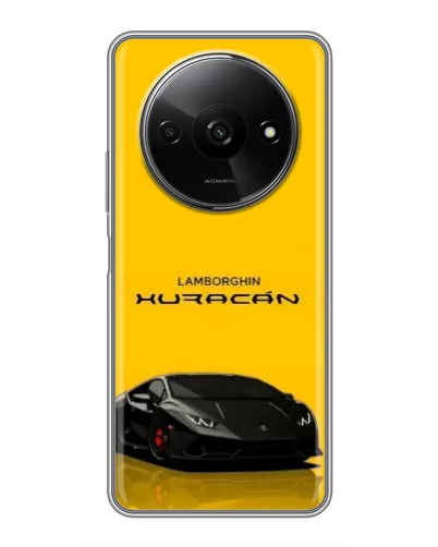 Чехол для Xiaomi Redmi A3 с картинкой «Lamborghini Huracan черный»