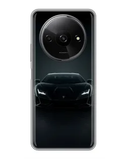 Чехол для Xiaomi Redmi A3 с картинкой «Черный Lamborghini Aventador» Чехол для Xiaomi Redmi A3 с картинкой «Черный Lamborghini Aventador»
