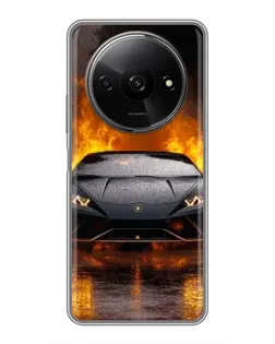 Чехол для Xiaomi Redmi A3 с картинкой «Lamborghini в огне» Чехол для Xiaomi Redmi A3 с картинкой «Lamborghini в огне»